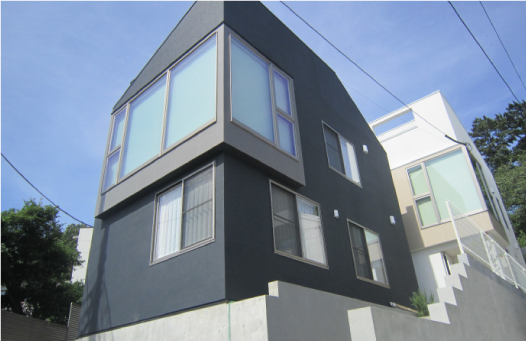 富士を見晴らす家